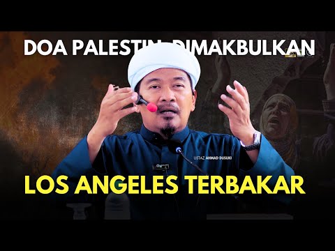 USTAZ AHMAD DUSUKI - DOA PALESTIN YANG DIMAKBULKAN AMERIKA TERBAKAR