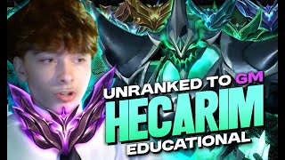 EDUCATIONAL Unranked to Master ON HECARIM | The Best Carry Jungler