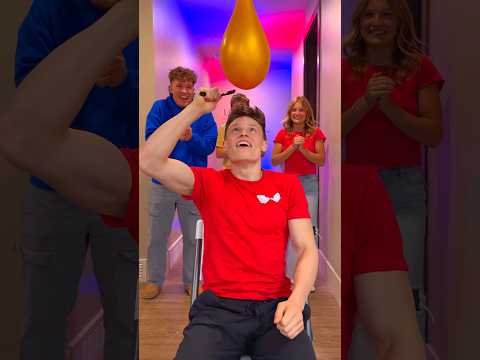 Multi-Layer Balloon Challenge! #ninjakidztour #ninjakidztv #trending #fyp #shorts #challenge