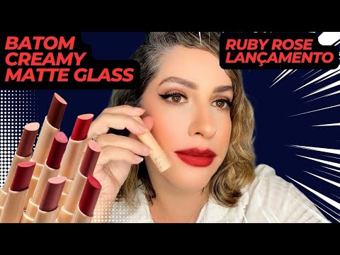 💖RUBY ROSE GLASS BATOM CREAMY MATTE 💄#rubyrose #batom #glass