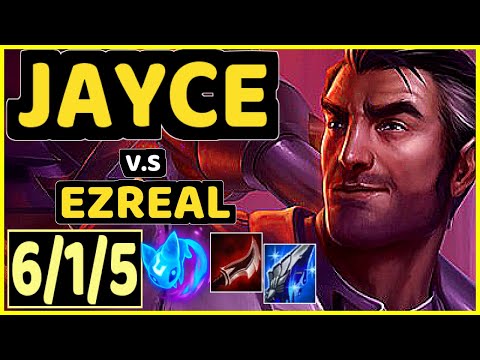 TEDDY (JAYCE) vs EZREAL - 6/1/5 KDA BOTTOM ADC CHALLENGER GAMEPLAY - KR