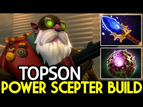 TOPSON [Sniper] Power Scepter Build Destroy Pro Rubick Mid Dota 2