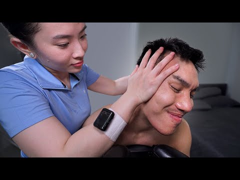 ASMR Cosmic Head Neck Shoulder Massage Made Me See the Galaxy!🌌😵