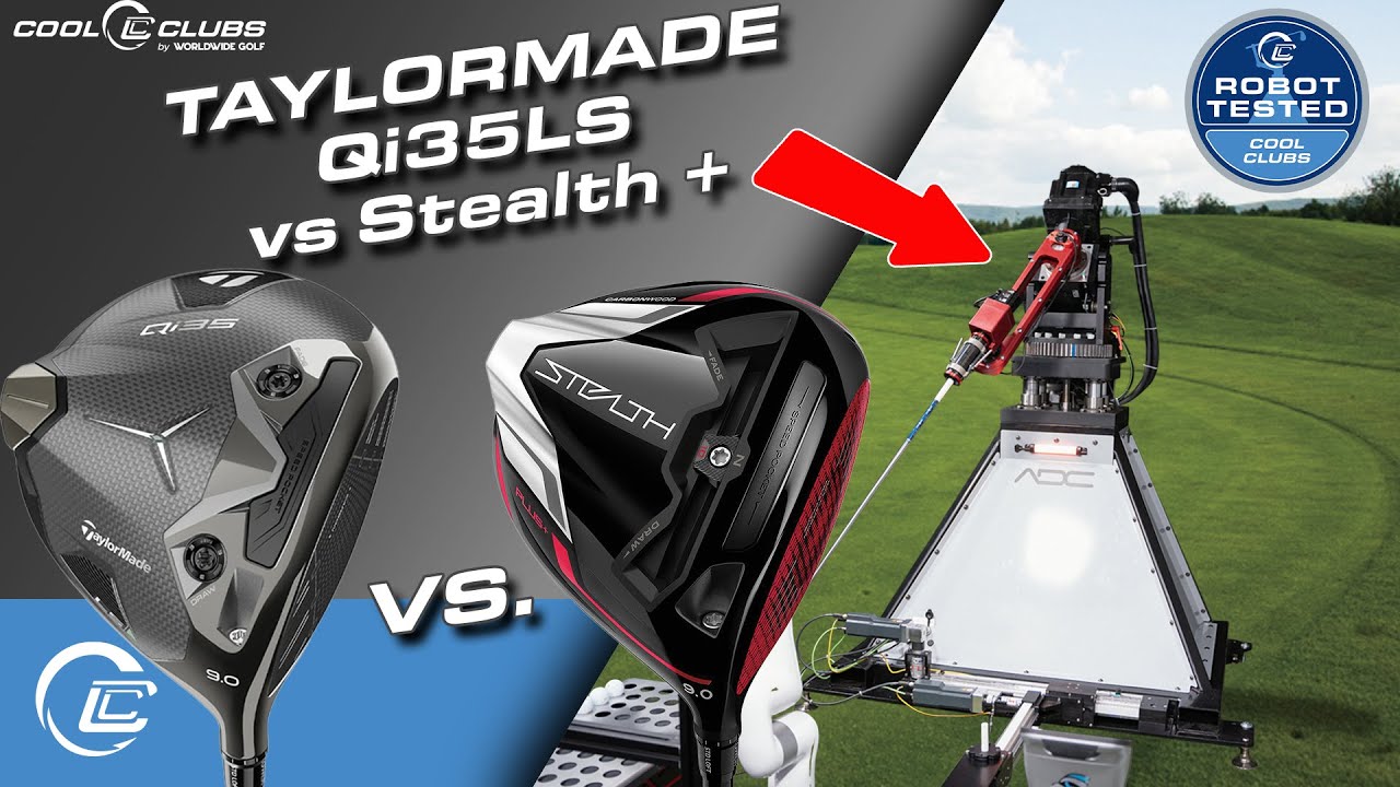 TaylorMade Qi35 LS vs Stealth Plus Robot Tested Video