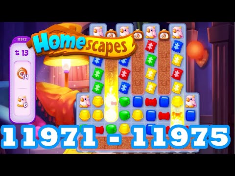 Homescapes Level 11971 - 11975 HD 3 - match puzzle Gameplay | android | IOS | 11972 | 11973 | 11974