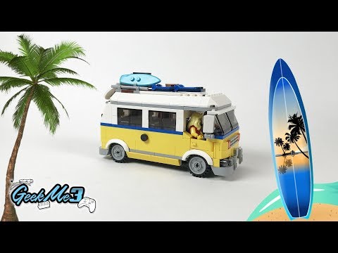 Vidéo LEGO Creator 31079 : Le van des surfeurs
