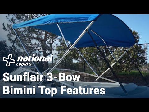 3-Bow Bimini Top Product Features - Sunflair | National Covers
