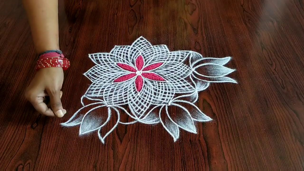 muggulu rangoli design for fridays by sresta rangoli