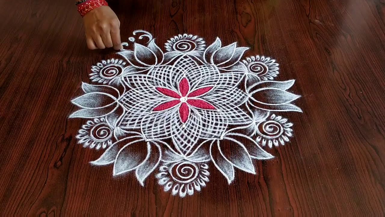 muggulu rangoli design for fridays by sresta rangoli