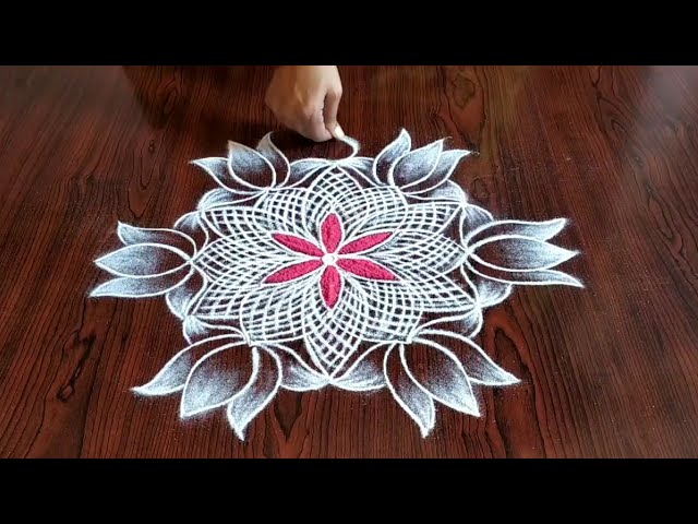 Muggulu rangoli design for fridays by sresta rangoli