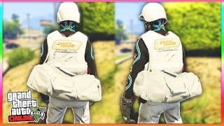 SOLO Easy How To Get Open/Closed WHITE DUFFLE Bag In GTA 5 Online (Clothing Glitches 1.68)