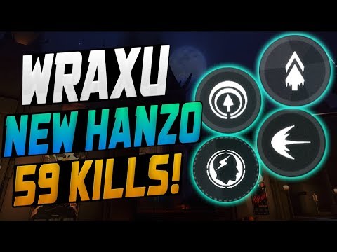 WRAXU DOMINATING AS NEW HANZO! 59 ELIMS! [ OVERWATCH SEASON 10 TOP 500 ]
