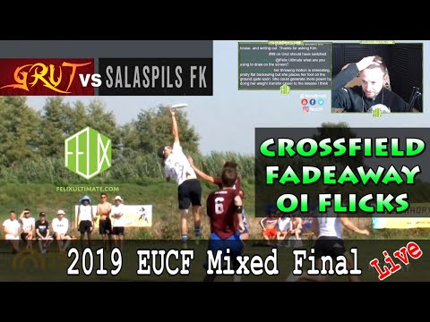 2x Crossfield Fadeaway Flicks - GRUT v Salaspils FK - EUCF 2019 Mixed Final Film Session clips