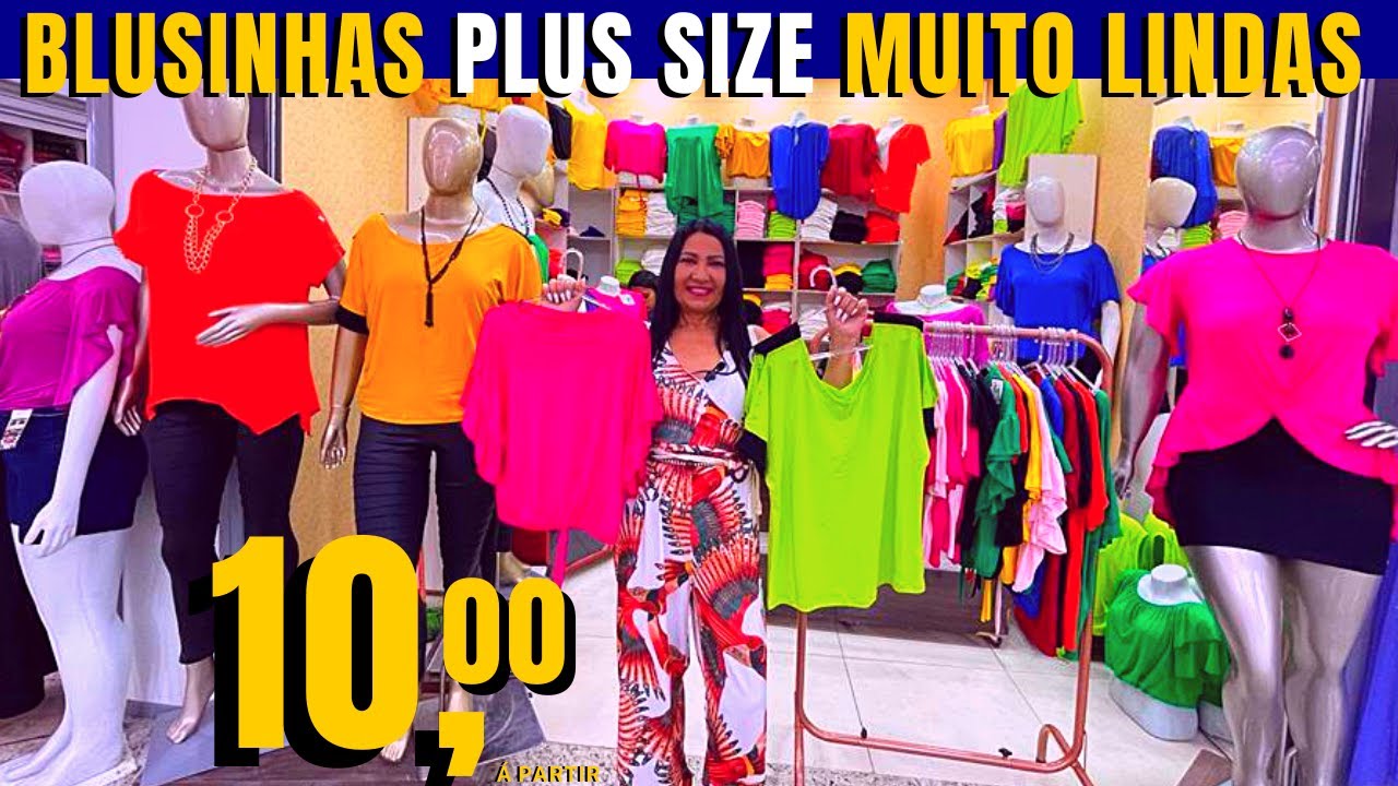 BLUSAS PLUS SIZE  Á PARTIR DE 10,00 BRÁS-SP