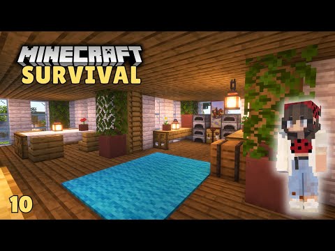 Cozy Interior Decoration! | Let's Play Survival Minecraft | Episode 10