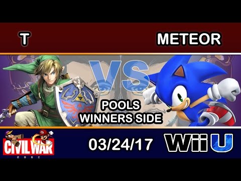 2GGC Civil War - T (Link) Vs. Meteor (Sonic) Pools Winners Side - Smash Wii U