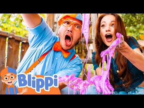 Blippi's Colorful Slime Science Experiments with Emily Calandrelli! Educational Videos for Kids