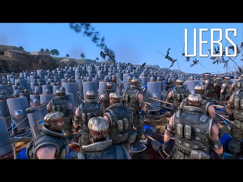 19.000 Spearmans vs 10.000 Chuck Norris- Ultimate Epic Battle Simulator 2- UEBS 2