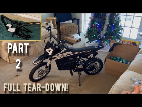 Part 2 -Razor MX650 “Black Edition” FULL TearDown To Frame/Swingarm; E&C EXTREME Razor Build