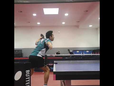 Gustavo Tsuboi has probably the fastest service in Table Tennis - Super Slow Motion