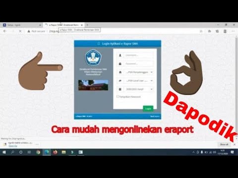 Mengonlinekan eraport dan dapodik agar bisa dikerjakan di rumah - Tanpa biaya dengan ngrok