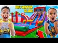 SURPRISING DJ & KYRIE WITH A BIRTHDAY WATERSLIDE BOUNCE HOUSE | THE PRINCE FAMILY
