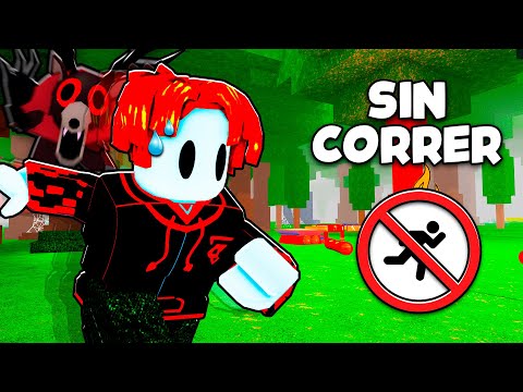 Sobrevivi SIN CORRER en 99 NOCHES en el BOSQUE ROBLOX...