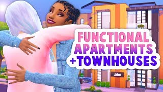 MAKE YOUR OWN FUNCTIONAL APARTMENTS, TOWNHOUSES + MORE // THE SIMS 4