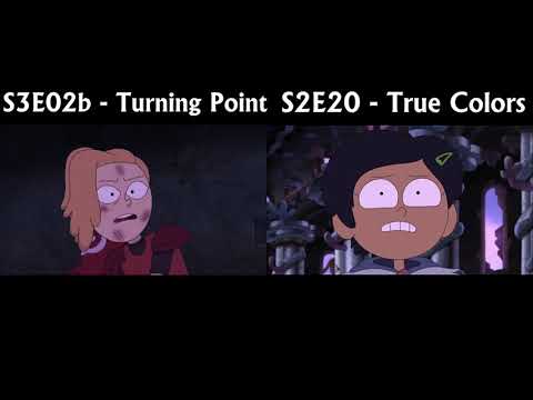 [AMPHIBIA SPOILERS] Anne and Sasha's perspective on Marcy's "death" played together