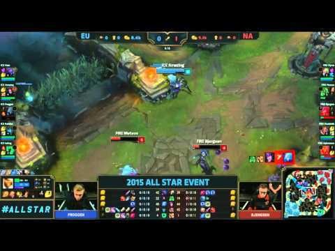 Insane Team Fire vs Team Ice Early Fight - League of Legends