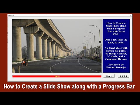 Create an Excel VBA Slide Show with Progress Bar | Part-39 | Excel VBA Tutorial