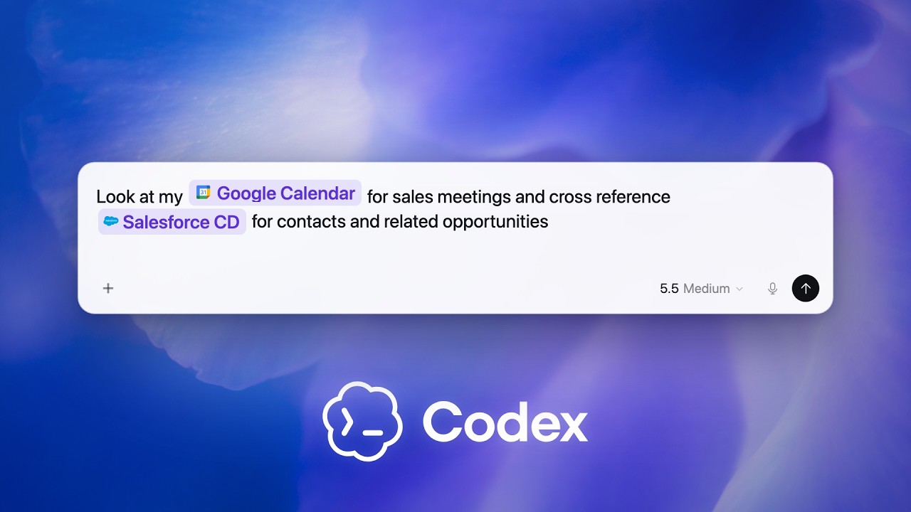 Prep for sales meetings faster with Codex - OpenAI Youtube