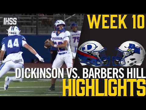 Dickinson Tops Barbers Hill 55-42 in District 18-6A Showdown
