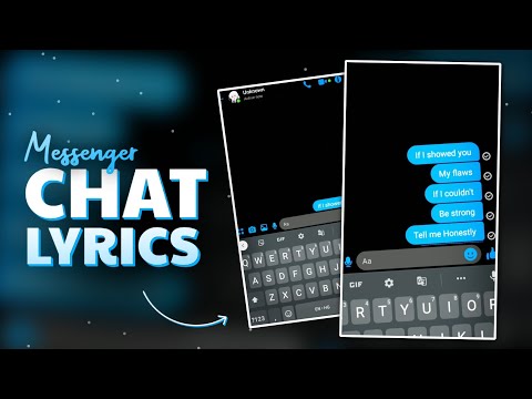 How to Create Messenger Chat Lyrics | Chats Lyrical Video Editing | Alight Motion