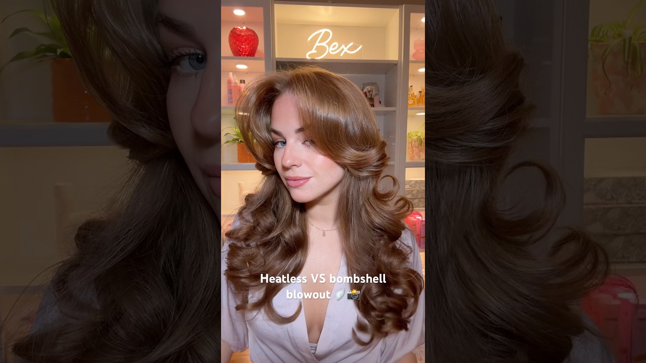 🎀🪽✨ #victoriasecret  #victoriasecrethair #blowout #bombshellblowout #hair #heatlesscurls