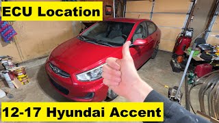 ECU Location Hyundai Accent 12 13 14 15 16 17 2012 2013 2014 2015 2016 2017