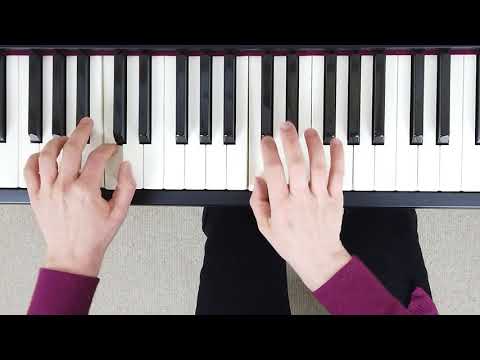 How to play B Flat Major Scale on the Piano (Right & Left Hand - Correct Fingering)