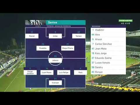 Santos 2 x 0 Inter de Limeira.  Paulistão 2020.