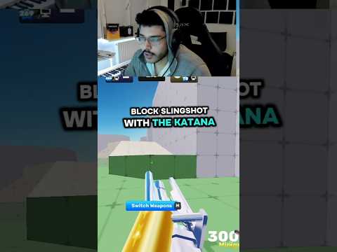 katana versus slingshot in rivals?? #roblox #rivals #robloxrivals #shorts