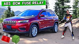 Jeep Cherokee ABS BSM Brake Module Fuse Relay Location Replacement 2014 2023