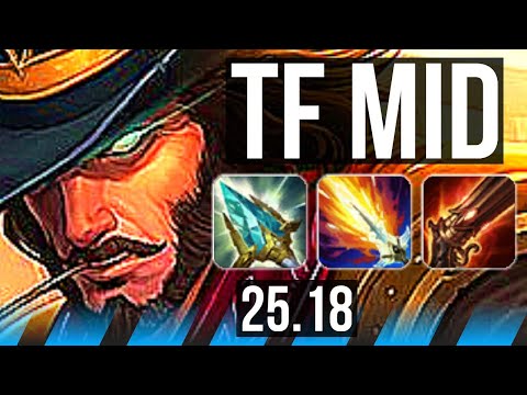 TWISTED FATE vs KATARINA (MID) | 1400+ games | KR Master | 25.18