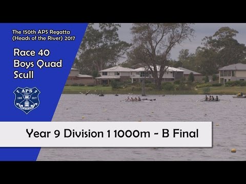 Race 40   Boys Quad Scull Year 9 Division 1 1000m B Final