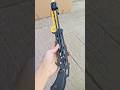 test the power of folding slingshot rifle#hunter #outdoors #slingshot