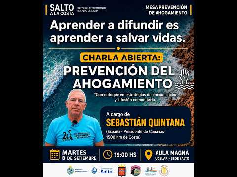 Sebastián Quintana llamó a reforzar la prevención de ahogamientos en Salto