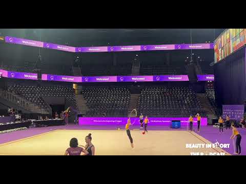 Taisiia Onofriichuk Hoop Podium Trainings - Junior World Championships Cluj-Napoca 2023