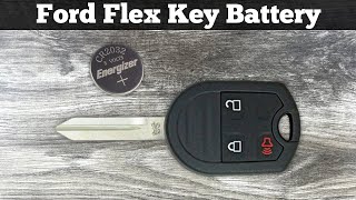 2011 - 2019 Ford Flex Key Fob Battery Replacement - How To Change Replace Flex Remote Key Batteries