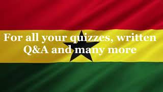 Ghana National Anthem with all three stanzas and words or lyrics