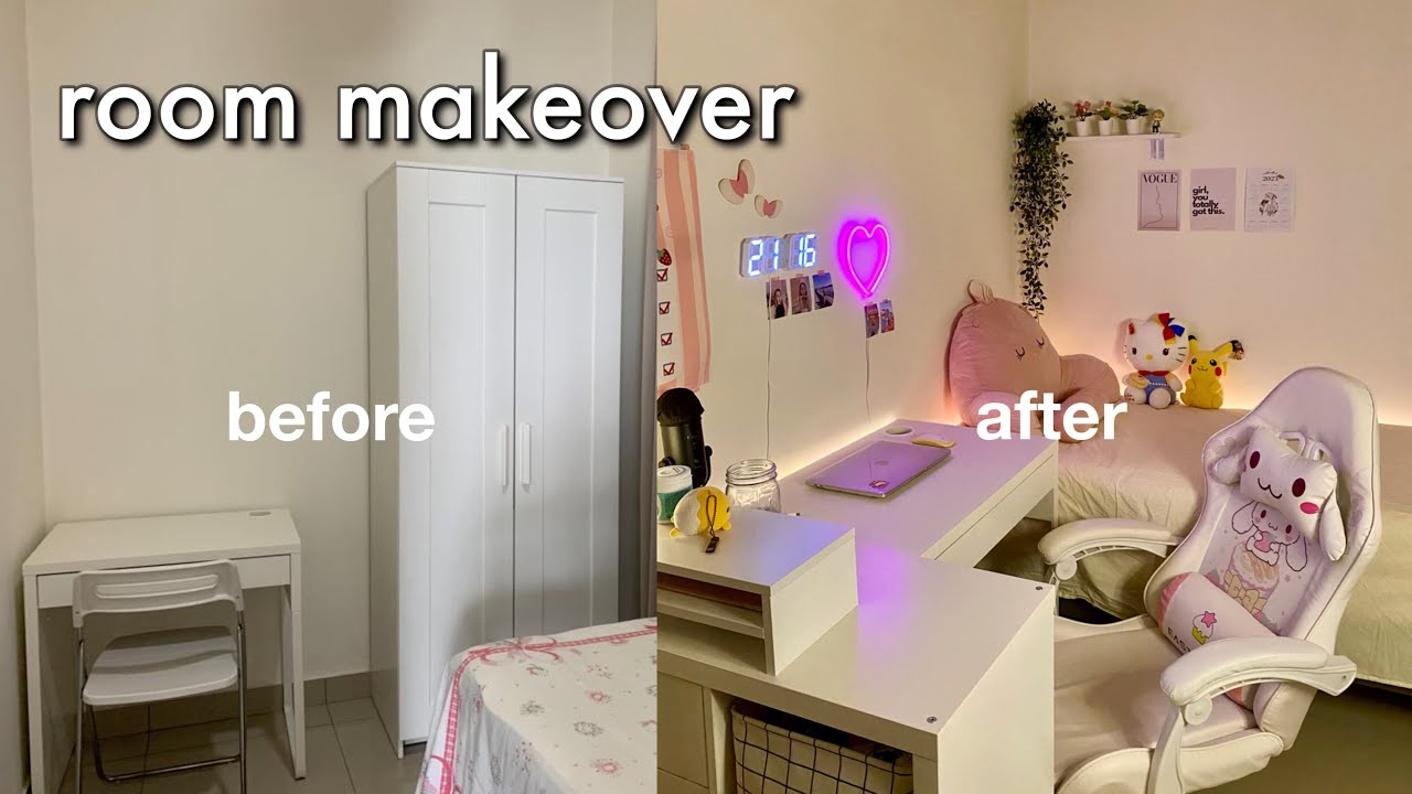 EXTREME 6m2 small room makeover + room tour (Pinterest, minimalistic room transformation)