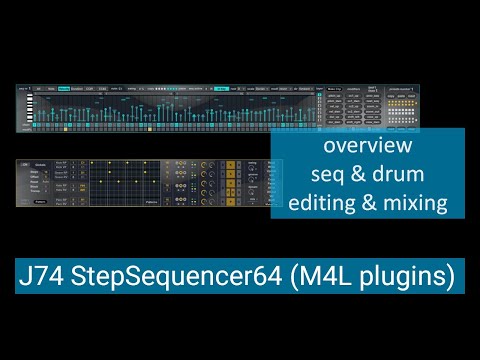 J74 StepSequencer64 & J74 PatDrummer plugin set - Version 1.5
