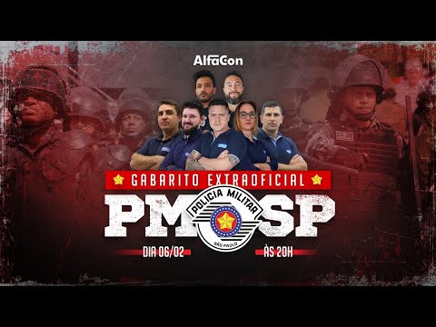 GABARITO EXTRAOFICIAL PM SP - SOLDADO - AlfaCon
